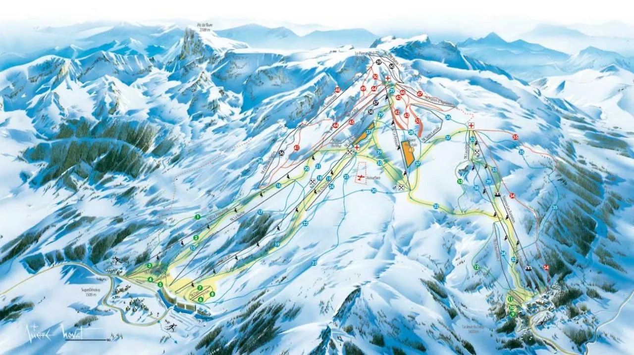 Eden Sur Les Pistes Avec Vue Panoramique Sur La Vallee La Joue du Loup 0*,  France